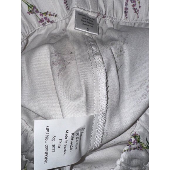 Petite Plume Girls Lavender Floral Pajama Set Cotton Long Sleeve Button-Down Top - Picture 10 of 14